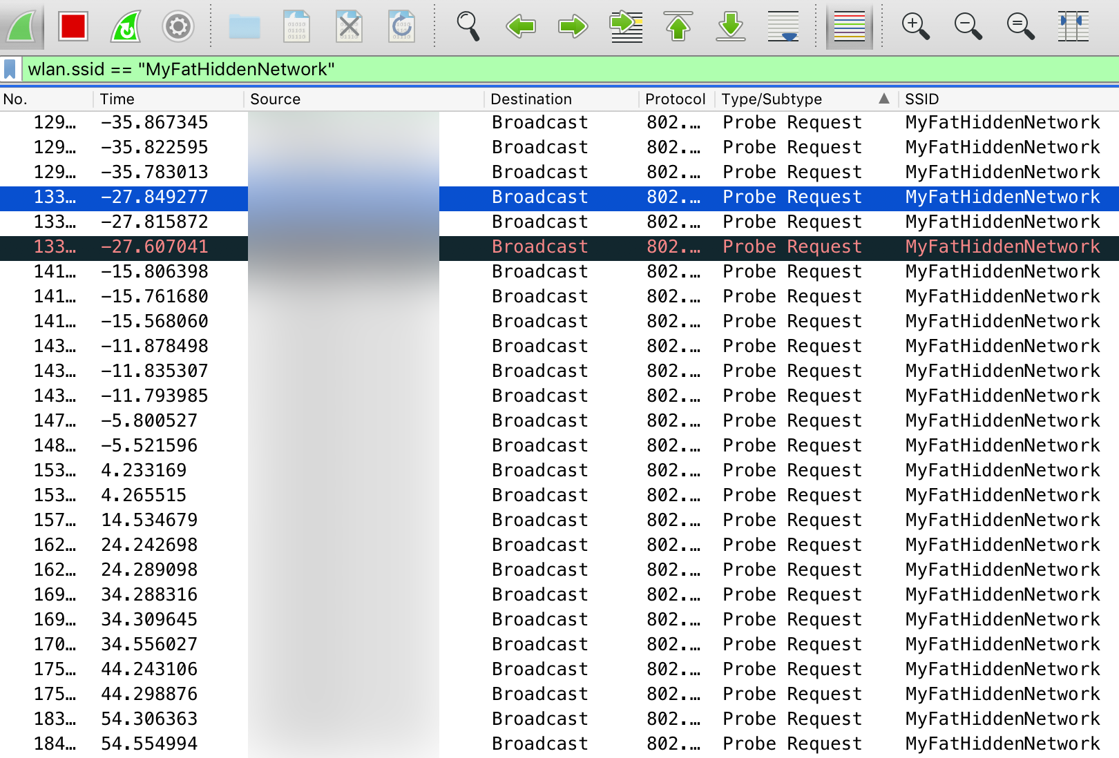 smartphone’s preferred network list