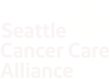 White Seattle Cancer Care Alliance logo on a transparent background