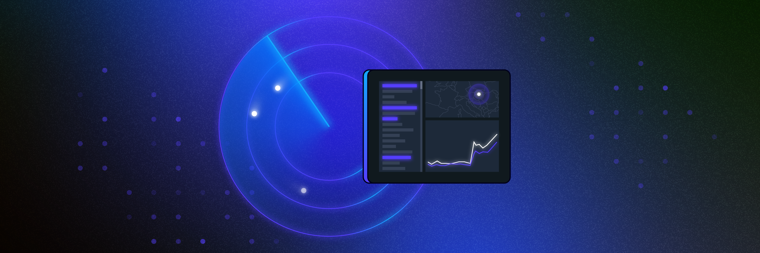 radar with a DSPM dashboard