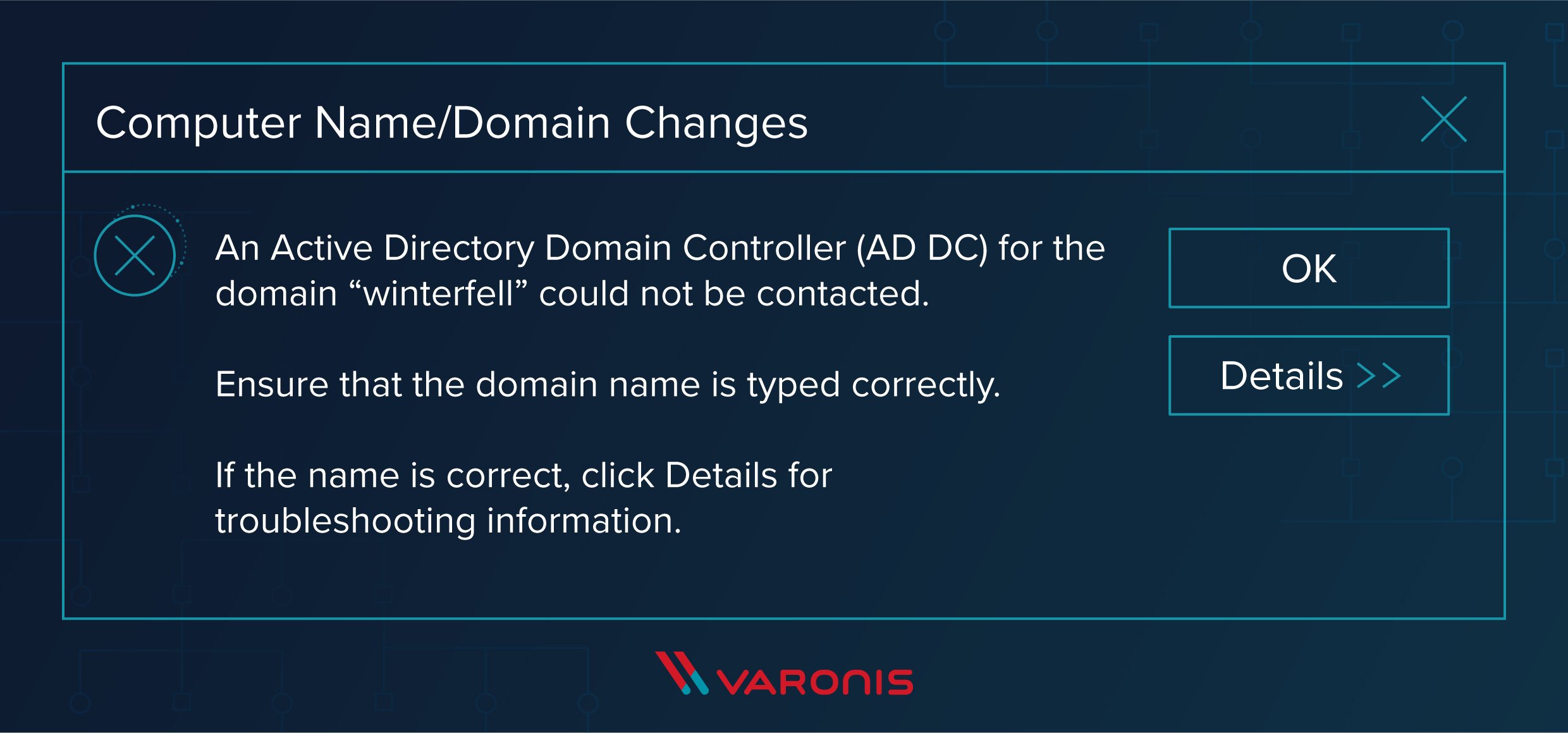 active directory controller not contacted 1