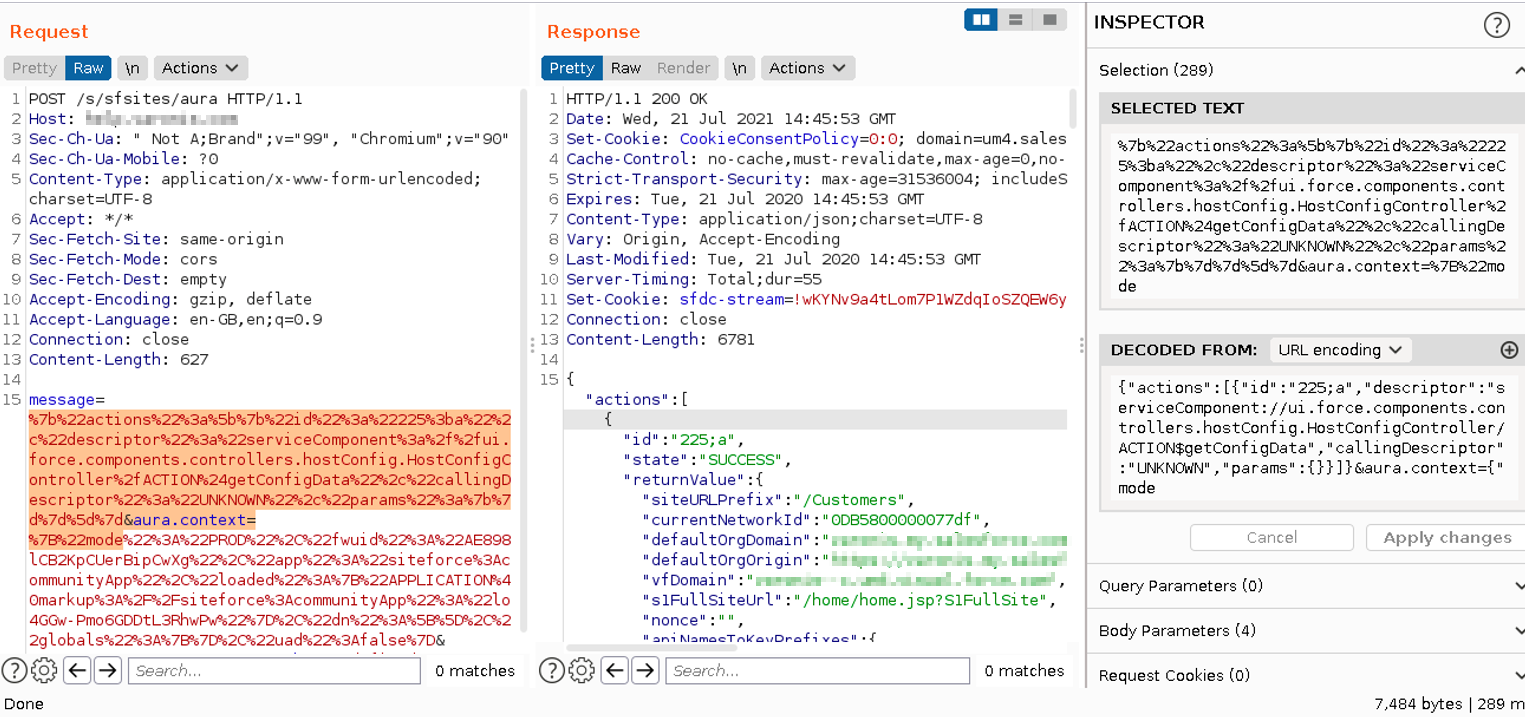 Browsing Salesforce with Burp Suite