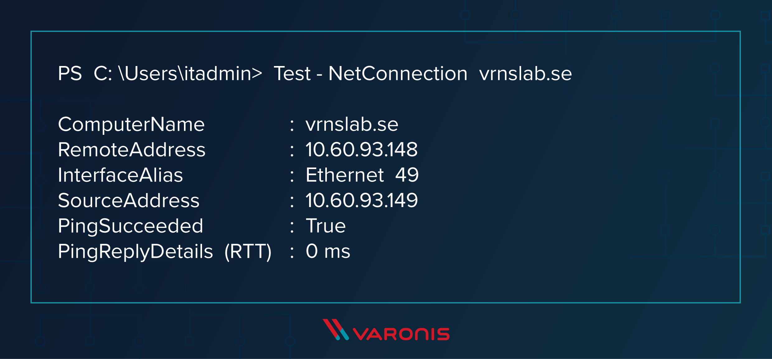 ping domain controller