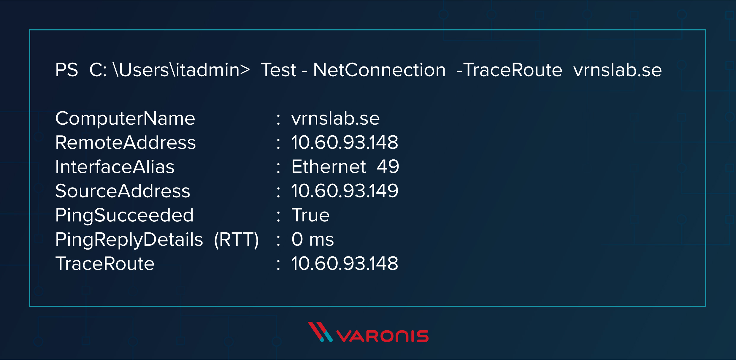 trace routes DC