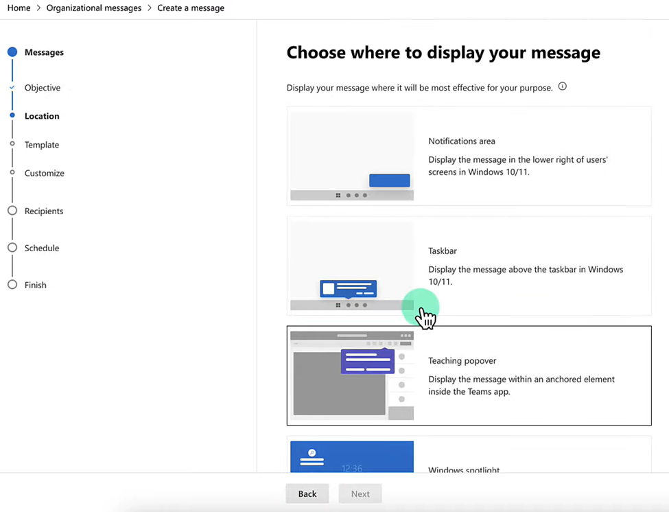 Customize Organizational Messages in Microsoft 365